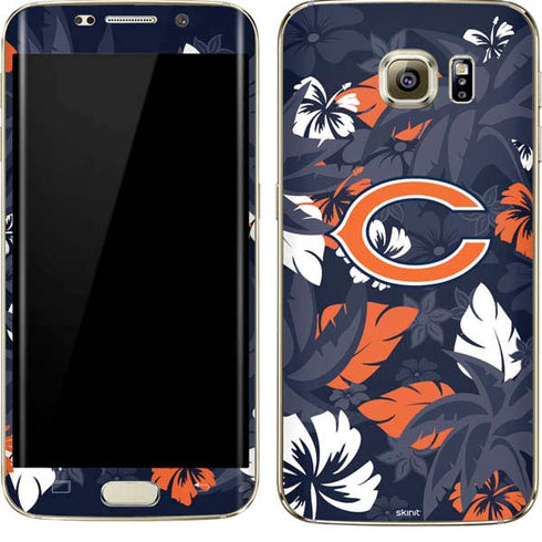 NFL Chicago Bears Tropical Print Galaxy S7 Edge Skin